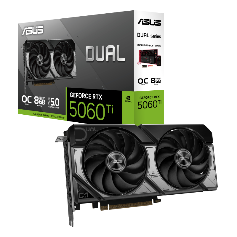 ASUS Dual RTX 5060 TI 8GB DDR7 - Graphics Card ASUS Dual RTX 5060 TI 8GB DDR7 - Graphics Card